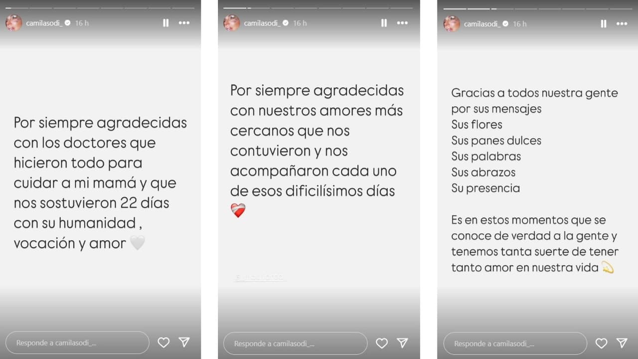 Camila Sodi lanzó un sensible mensaje a días de la muerte de su mamá, Ernestina Sodi.