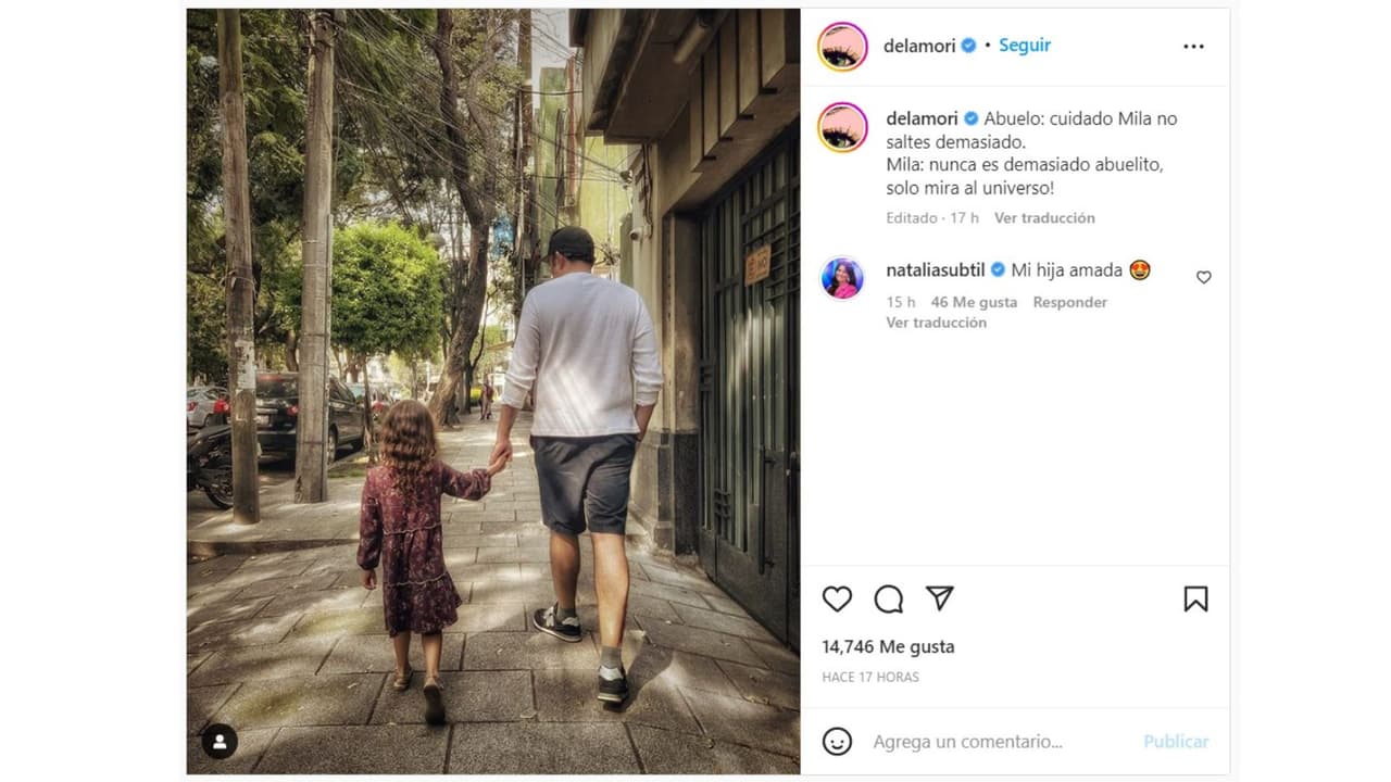 Bárbara Mori comparte fotografía en la que aparece su nieta Mila.