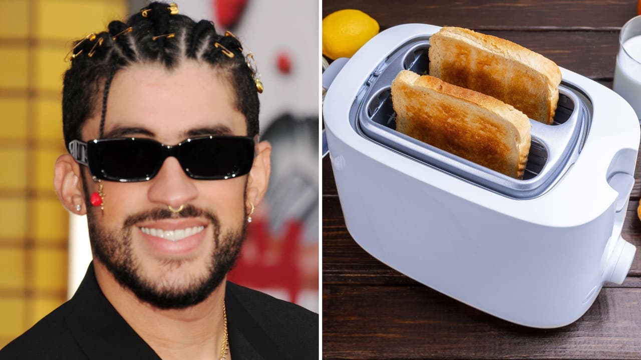 Artista latino hizo retrato de Bad Bunny con pan tostado: es criticado por desperdiciar comida