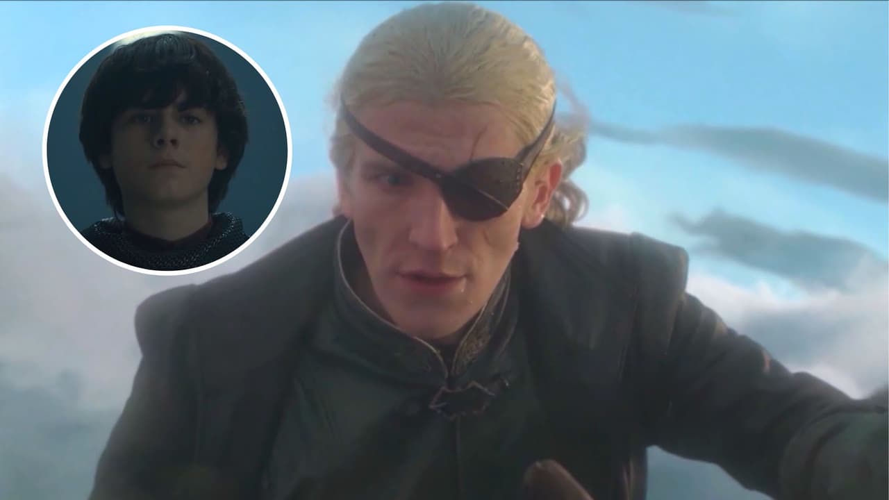 Lucerys es asesinado con todo y su dragón Arrax por Aemond.