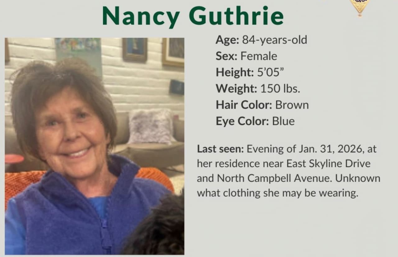 Reportan detención de una persona para interrogarla por el secuestro de Nancy Guthrie, según ABC News