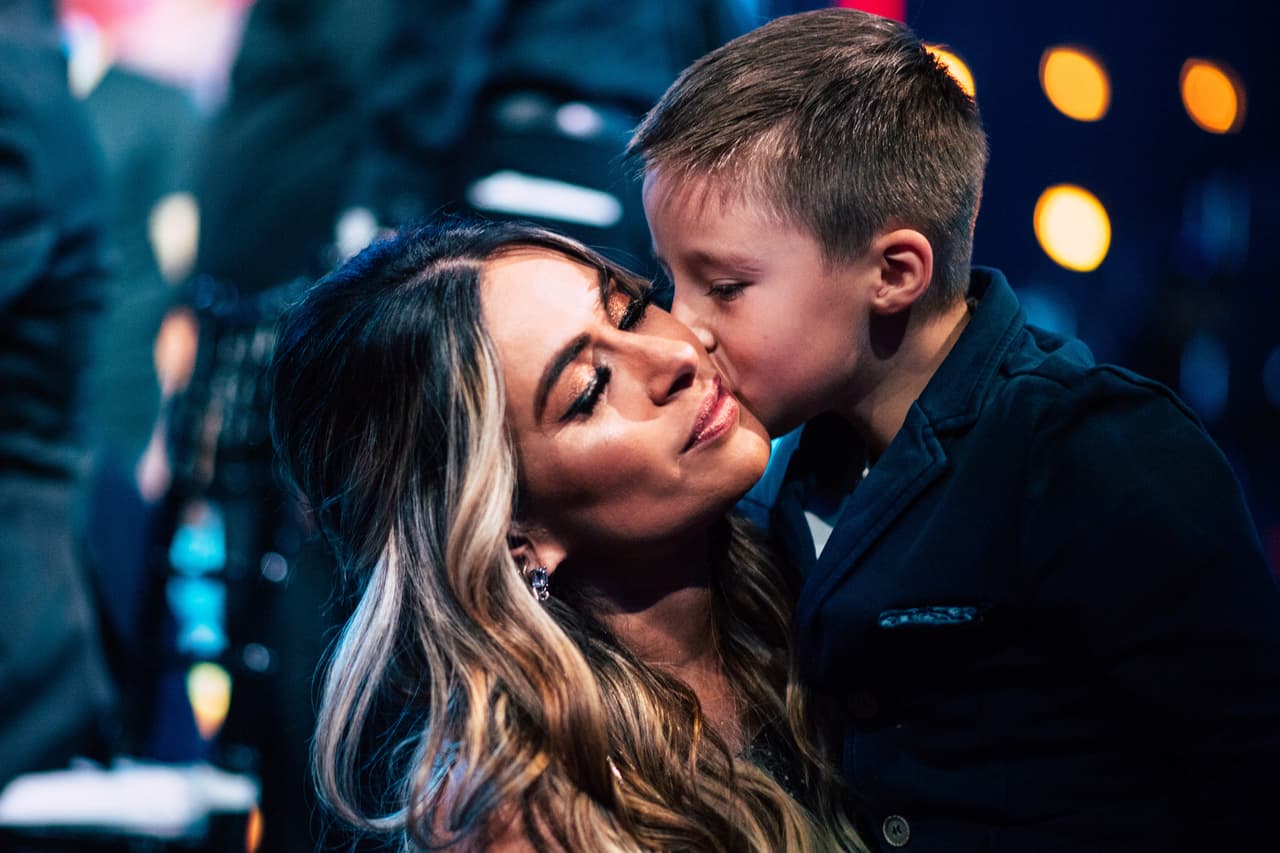 En la presente temporada del show, el pequeño de 6 años ha asistido a casi todas las grabaciones.