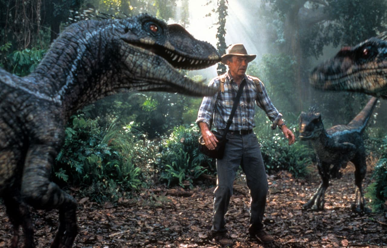 Sam Neill en 'Jurassic Park III', 2001. Interpretaba al Dr. Alan Grant.