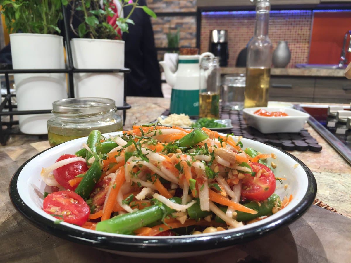 Definitivamente se lució con esta súper sana y deliciosa receta. La ensalada Asiática quedó de impacto.