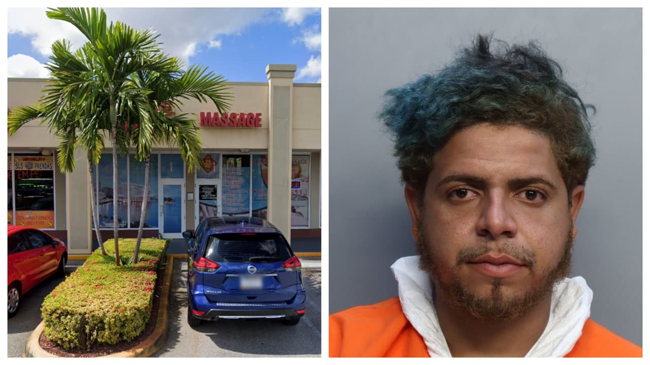 Arrestan a hombre acusado de irrumpir en un salón de masajes en Hialeah y violar a una empleada