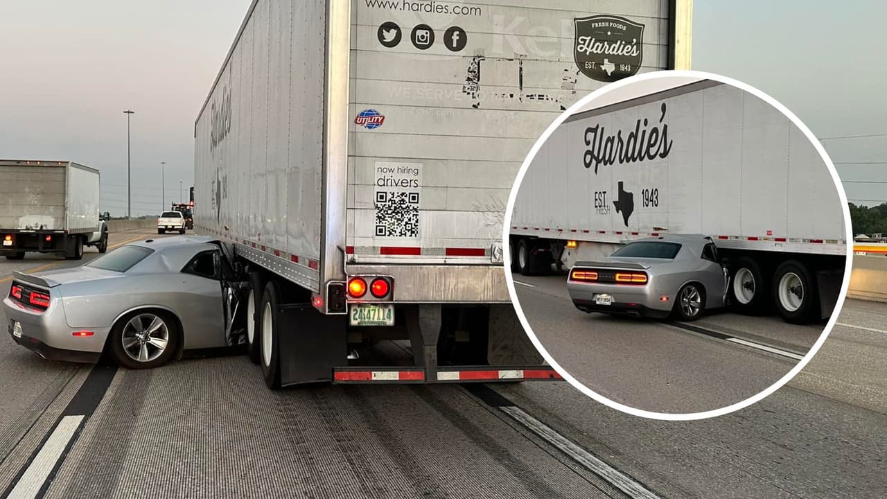 "Eso es un milagro": Conductor sobrevive tras quedar debajo de un camión en aparatoso accidente