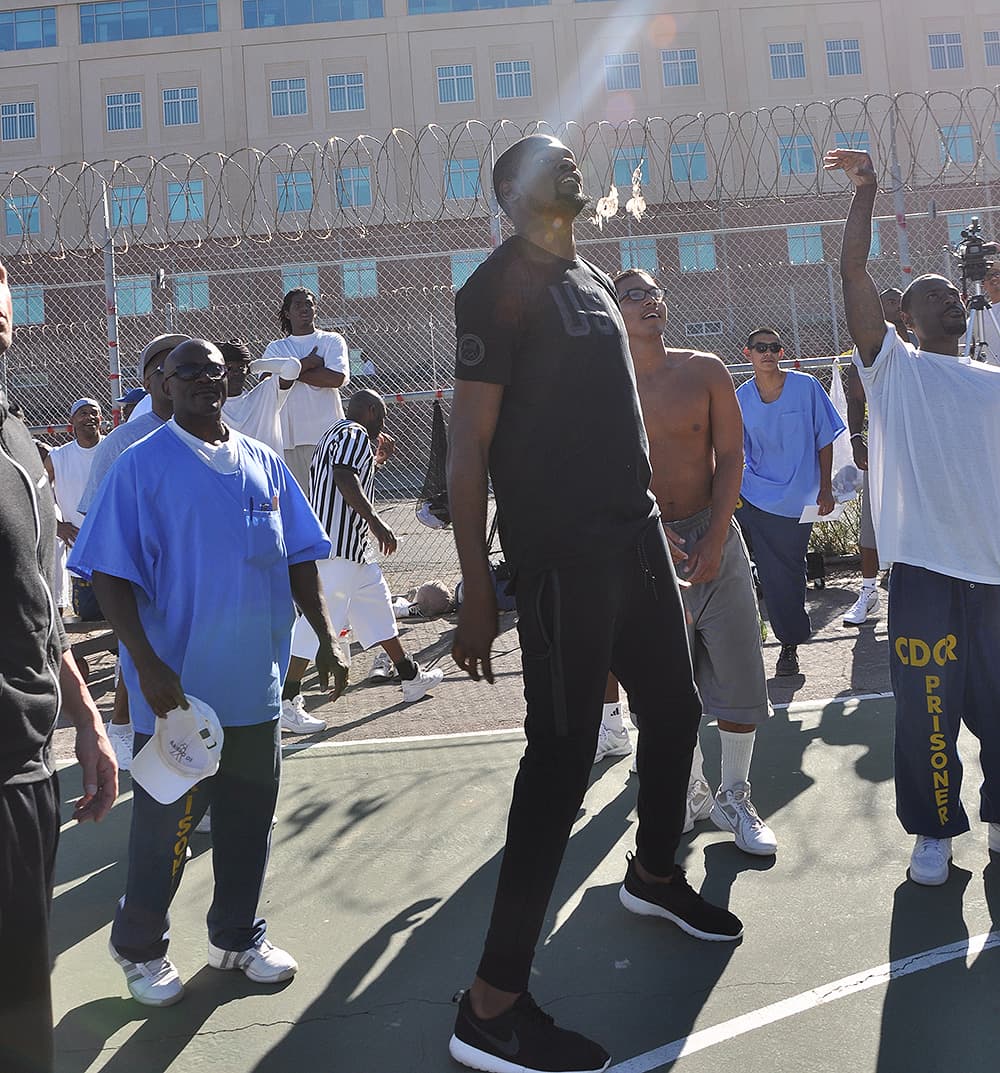 Durant disfrutó del partido junto a todos.