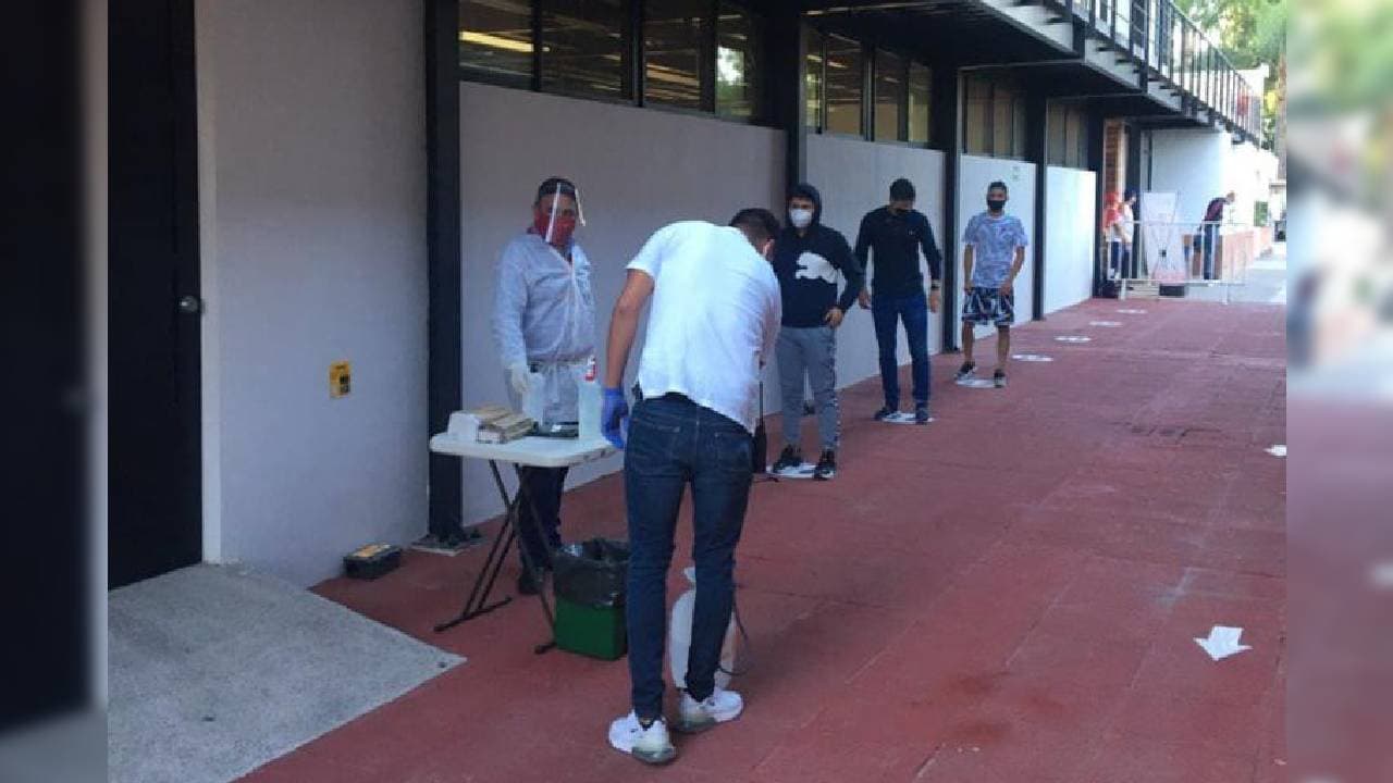 Realizaron pruebas para la detección del coronavirus a jugadores del primer equipo varonil, cuerpo técnico, staff y directiva.