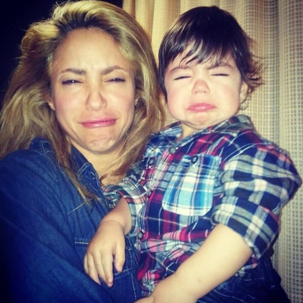 Milan, el hijo mayor de
<b>Shakira</b> tiene una carita muy expresiva y es todo un experto en gestos y muecas.