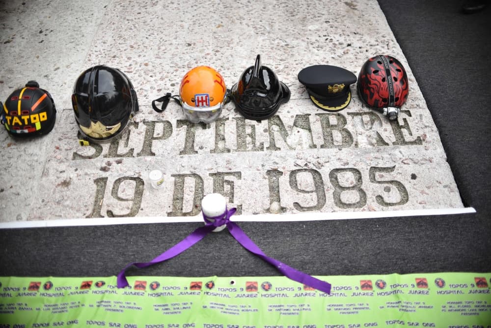 Solidaridad por terremoto en México 1985.