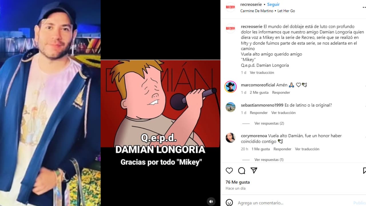 Muere Damián Longoria.