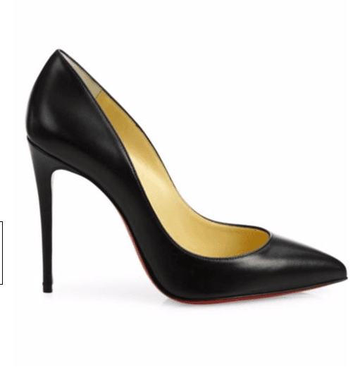 Zapatos:
<b>Christian Louboutin.</b> Valor:
<b><a href="http://www.saksfifthavenue.com/main/ProductDetail.jsp?PRODUCT%3C%3Eprd_id=845524446964648&site_refer=CSE_GGLPRADS001&gclid=Cj0KEQjwioHIBRCes6nP56Ti1IsBEiQAxxb5Gxxf9x1xw0L8hRJ_AqPCVf59BtgMKDdEdoQNP_BTOU8aArtt8P8HAQ&gclsrc=aw.ds"> $675</a></b>