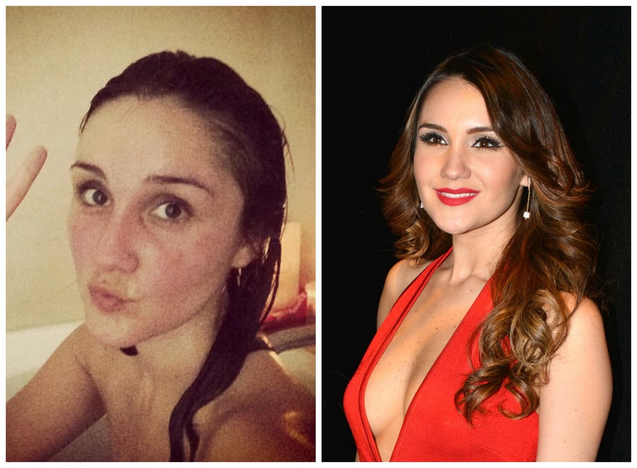 7.- DULCE MARÍA. La actriz y cantante sí que cambia muchísimo cuando decide no usar maquillaje.