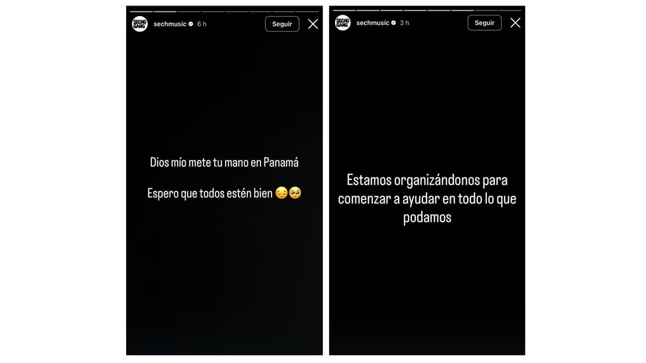 Los mensajes de Sech tras terremoto en Panamá.