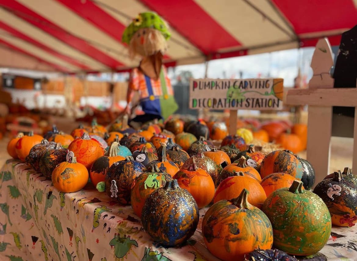 <b>Mr. Jack O' Lanterns Pumpkin Patch</b>
<br>Tallar calabazas es una cosa; jugar a los bolos con ellos es otra. Aquí encontraras juegos creativos como colocar calabazas y aplastarlas. Cada actividad cuesta alrededor de $3, junto con kits de tallado y decoraciones de Halloween.
<br>
<br>
<b>Dónde: </b>
<a href="https://maps.apple.com/?q=34.04211%2C-118.45935">11852 Santa Monica Blvd., Los Angeles, California 90025</a>
<br>
<b>Horario:</b> Hasta el 31 de octubre (Lunes -Jueves: 11am a 8pm; Viernes y sábado: 10am 9pm; Domingo: 10am a 8pm)
<br>
<b>Costo:</b> Gratis