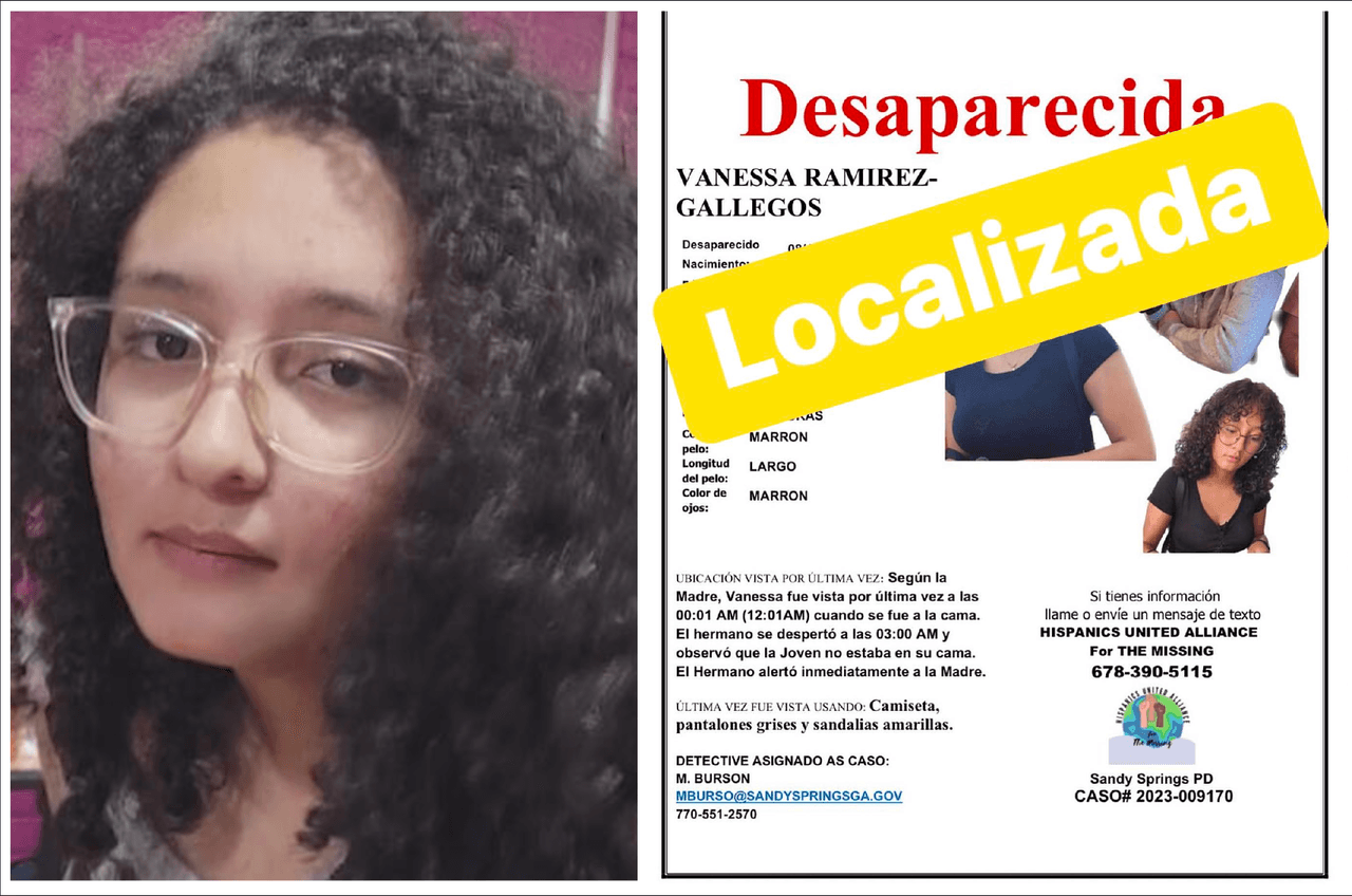 Adolescente hispana desaparecida en Sandy Springs vuelve a su casa tres meses después