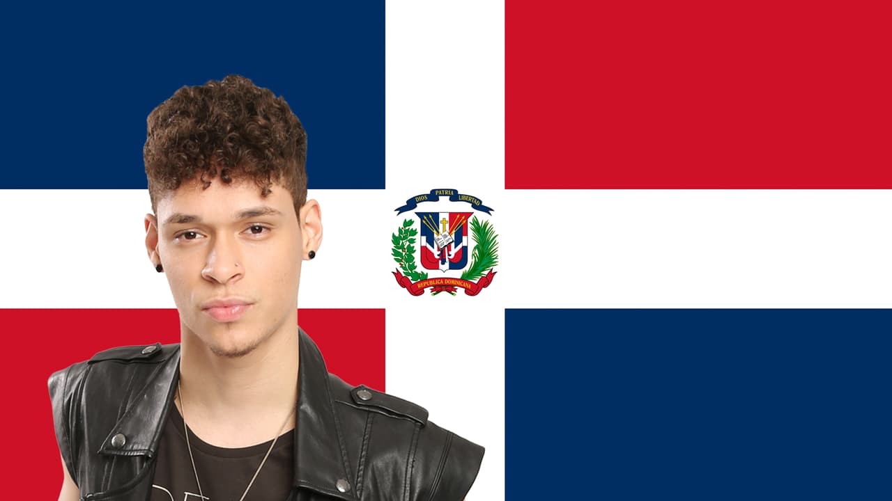 Garmandy representa con orgullo a República Dominicana.