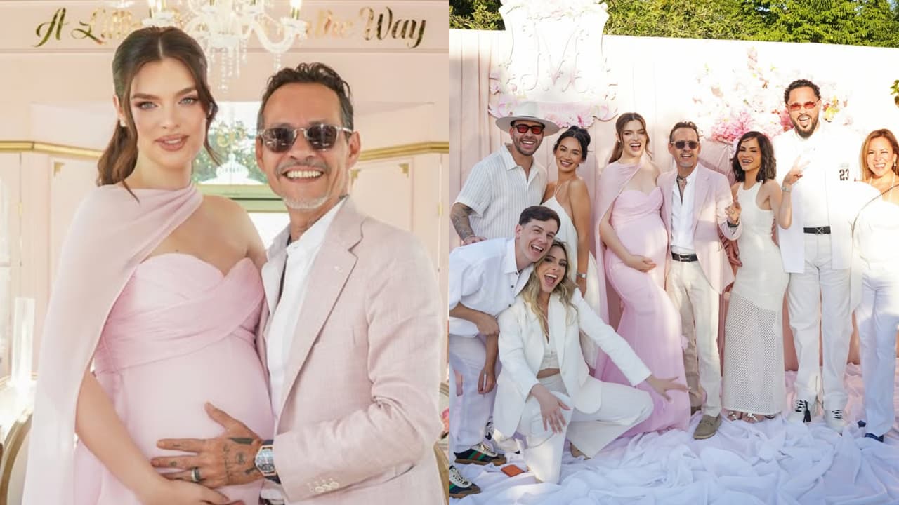 Nadia Ferreira y Marc Anthony se reunieron en un 'baby shower' con amigos como Prince Royce, Lele Pons, Guaynaa, Raphy Pina y Natti Natasha, entre otros.