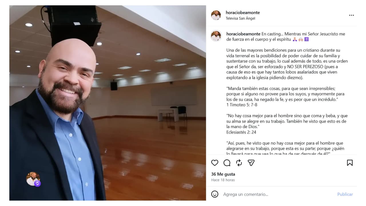 Así reapareció Horacio Beamonte en sus redes sociales tras informar que había solicitado la ortotanasia en México.