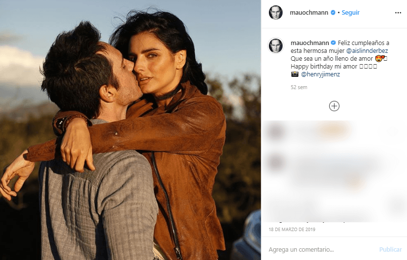 Mauricio Ochmman presumía su amor por Aislinn Derbez en 2019.
