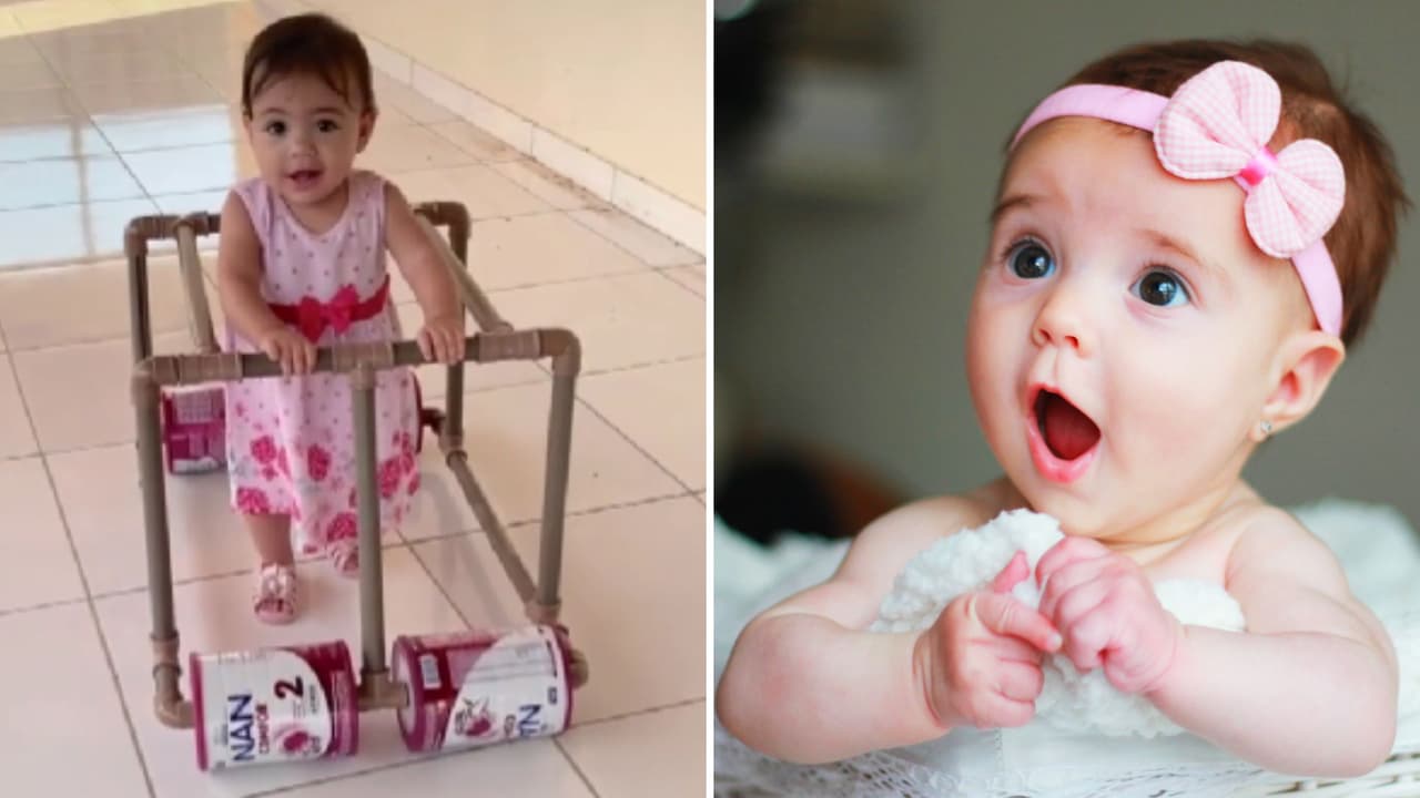 Armó una andadera para su bebé con tubos PVC y se hizo viral: lo llaman "el padre del año"