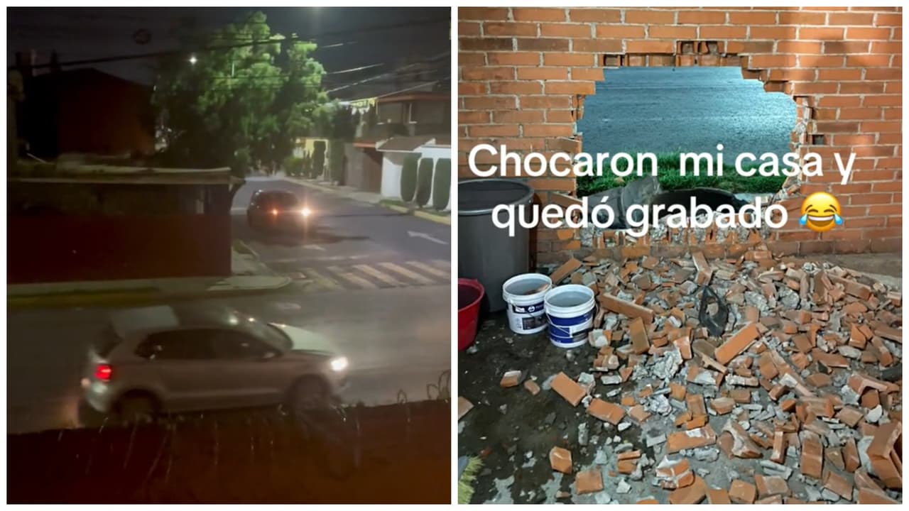 Capta el momento exacto de un fuerte choque: se lleva sorpresa al darse cuenta dónde fue