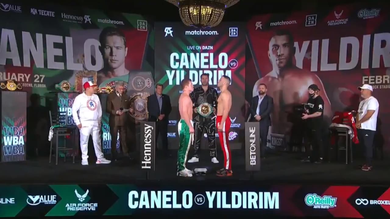 Avni Yildirim y Saúl ‘Canelo’ Álvarez detuvieron la báscula en las 167.6 libras. El Hard Rock Stadium podrá recibir hasta 15 mil aficionados para atestiguar el prometedor combate.