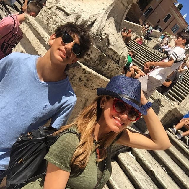 La Flaca también aprovechó para visitar Roma.