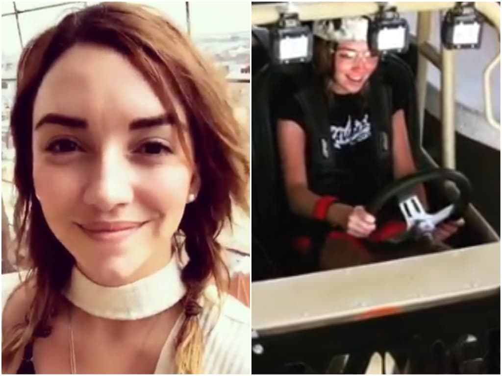 La divertida forma de manejar de Regina Blandón