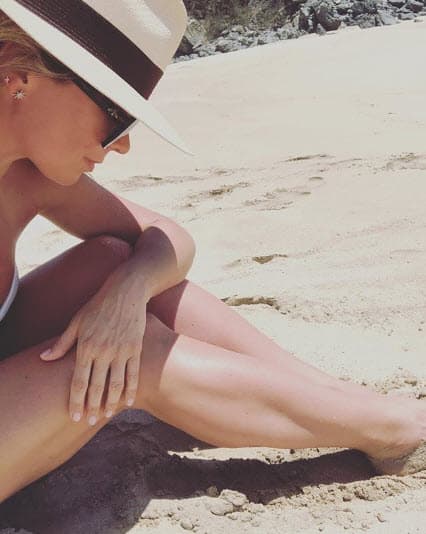 Ludwika Paleta está feliz tomándose unos días de descanso en playas mexicanas.