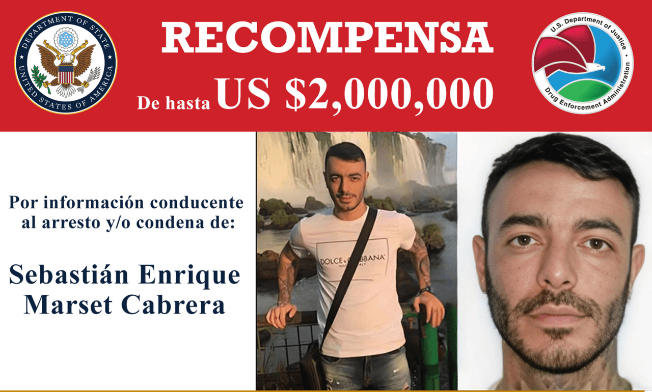 Arrestan a narco ‘top’, por el que ofrecían $2M de recompensa: ¿Quién es Sebastian Marset?