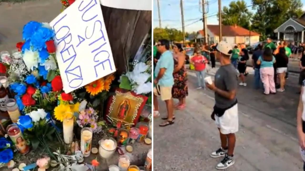 Familiares y vecinos honran a Lorenzo Salgado tras su muerte en operativo de ICE