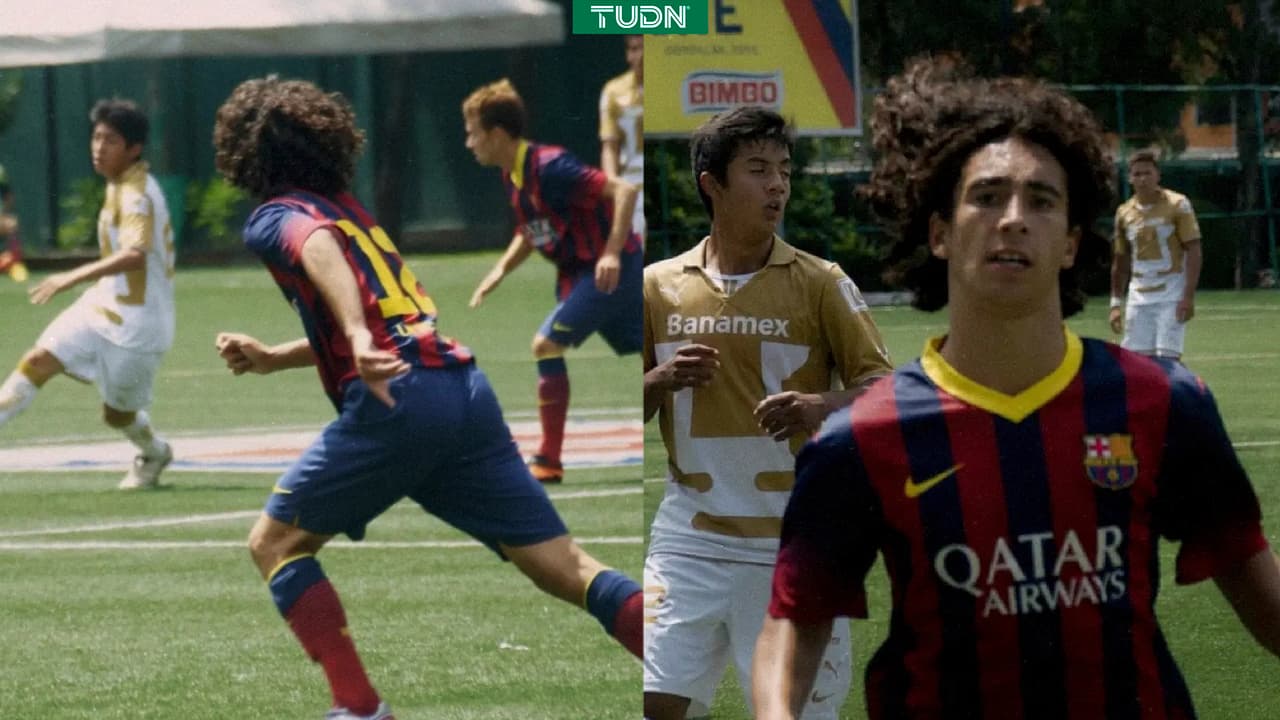El día que Marc Cucurella jugó contra Pumas como canterano del Barcelona