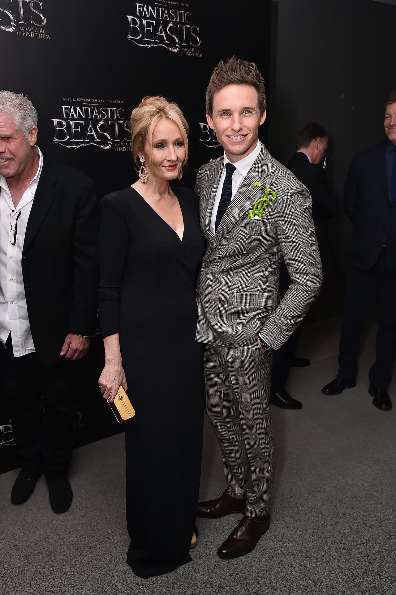 NEW YORK, NY - NOVEMBER 10: J. K. Rowling and Eddie Redmayne attend the "Fantastic Beasts And Where To Find Them" World Premiere at Alice Tully Hall, Lincoln Center on November 10, 2016 in New York City. (Photo by Michael Loccisano/Getty Images)