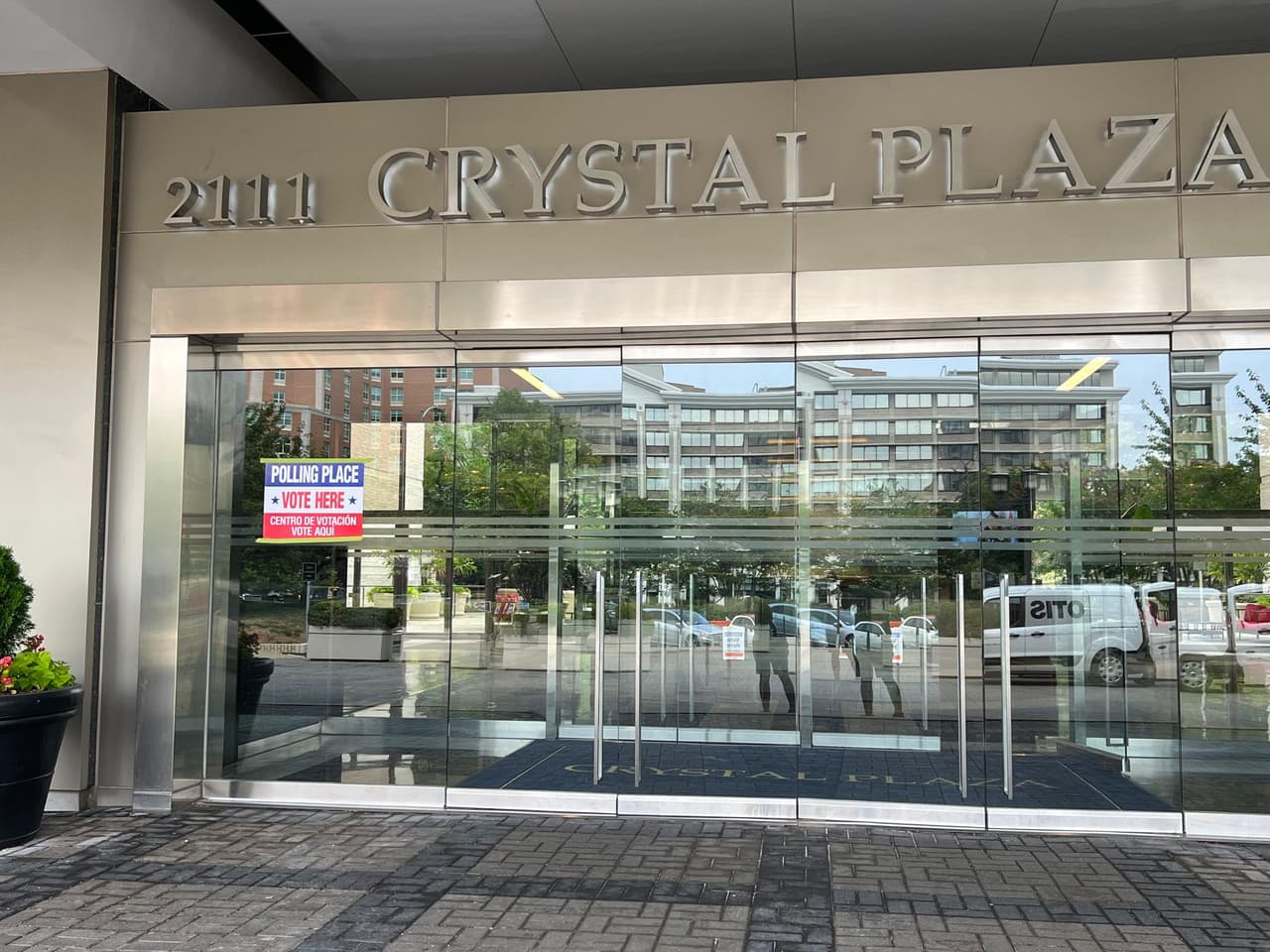 Centro de votación para las primarias en Virginia.