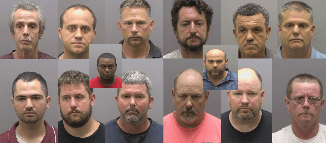 Catorce personas arrestadas por Solicitar Prostitución en Carolina del Norte