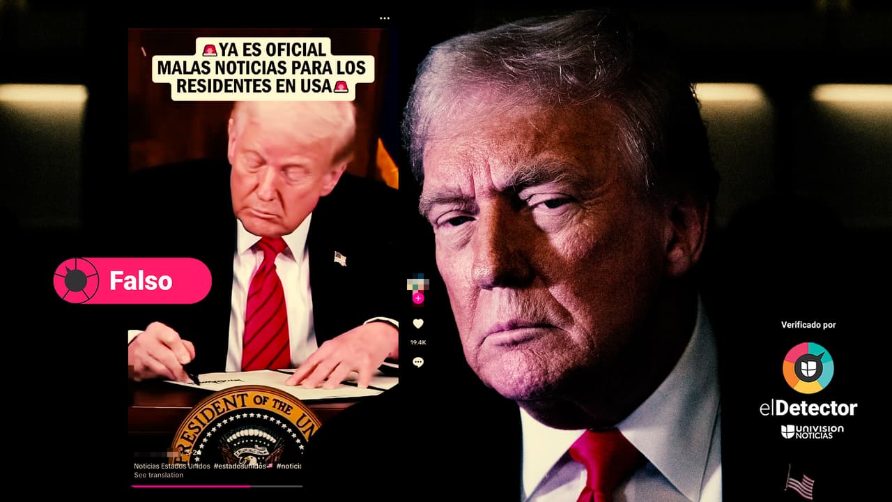 NO hay una orden ejecutiva de Trump que restrinja los viajes internacionales a residentes permanentes desde el “25 de abril”