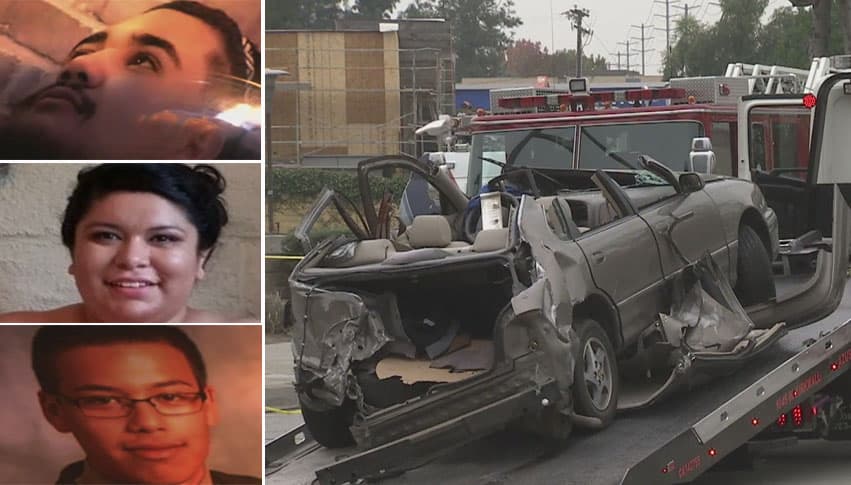 La comunidad de Arcadia guarda el luto por Raymond Yniquez, Anna Velázquez y Marcus García (de arriba hacia abajo), los tres jóvenes que murieron la madrugada del martes en un accidente.