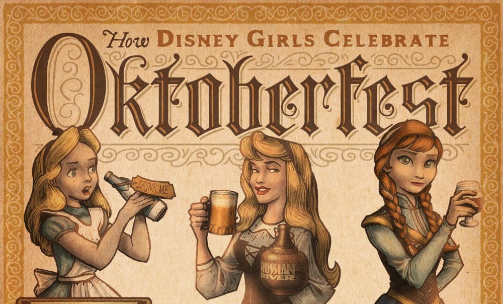Según esta infografía las princesas de Disney también celebran el 'Oktoberfest' con una cerveza
