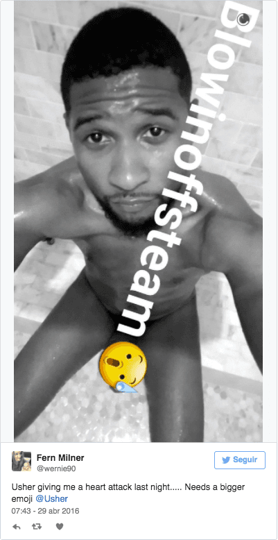<b>3. <a href="https://www.instagram.com/usher/">Usher</a>.</b> Este desnudo fue compartido por el cantante en su cuenta de Snapchat.