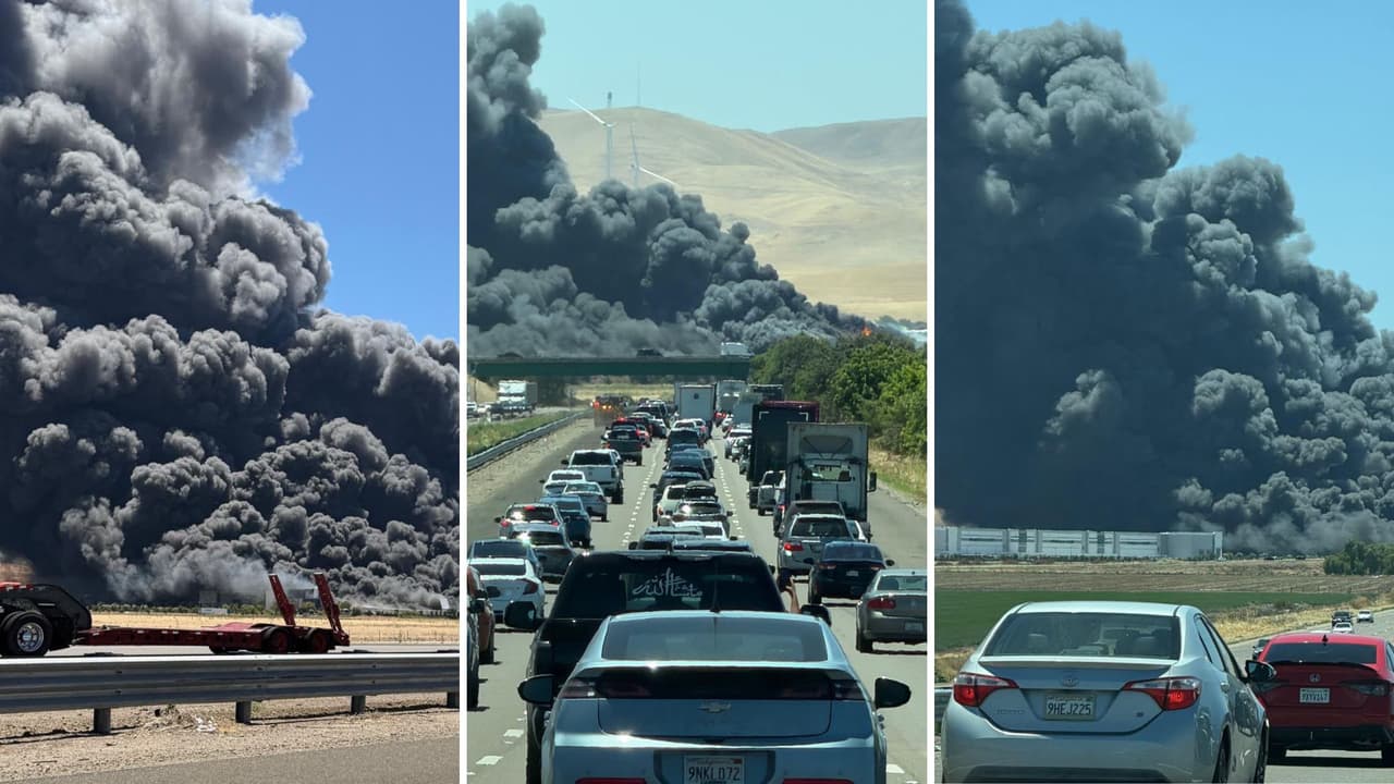 Incendio masivo arrasa almacén de Medline en Tracy y causa evacuación