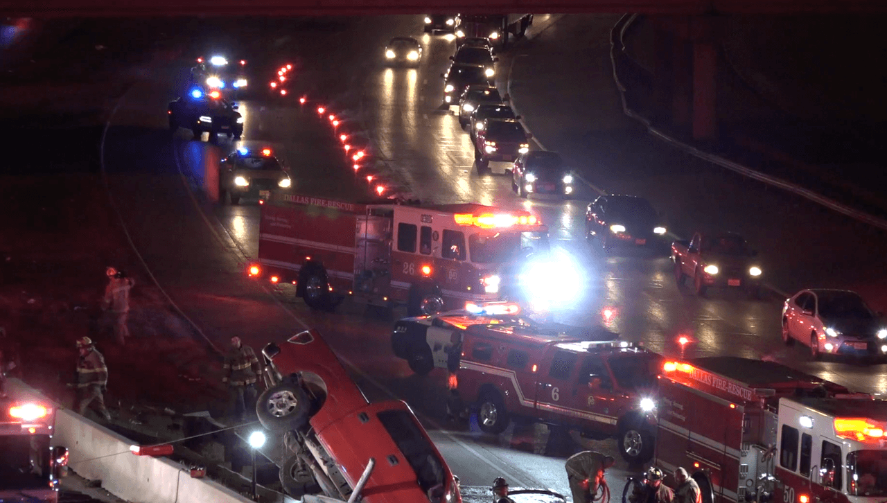 El accidente ocrurrió en la autopista I-30.
