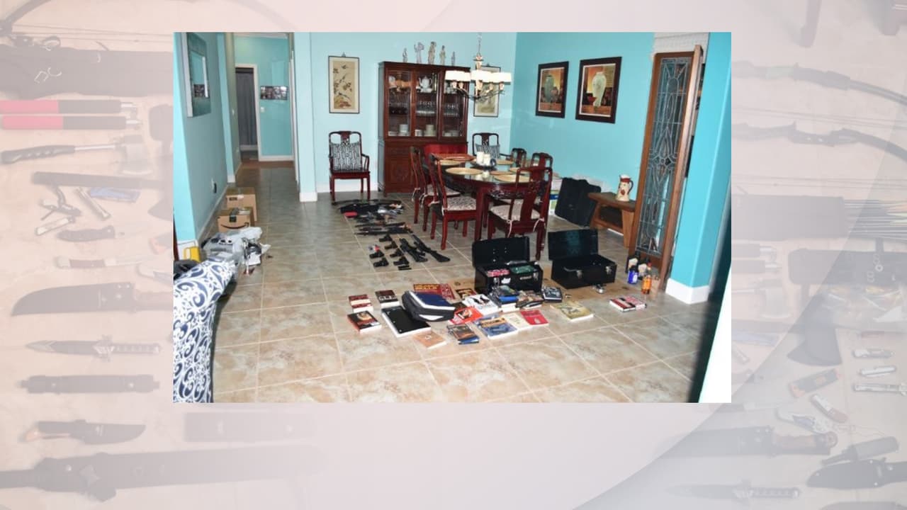 El alguacil Chad Chronister, comentó que el arsenal habría causado daños catastróficos y agradeció a los padres de la mujer.