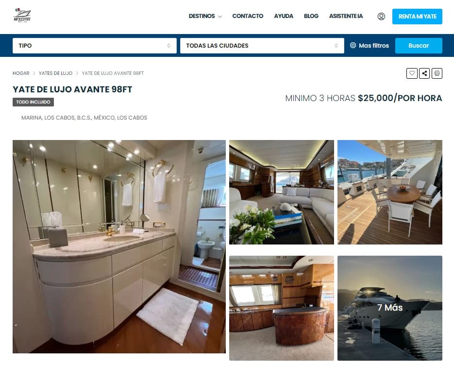 Así luciría el yate en el que se encuentran Nodal y Ángela Aguilar.