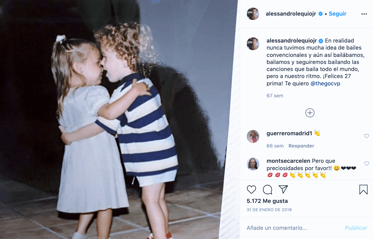 "Siempre bailamos a nuestro ritmo, fuera del sistema y lo seguiremos haciendo, porque tu energía me da fuerza y estés donde estés, sé que me acompañarás para hacer todo lo que habíamos planeado", le escribió a su "compañero de superación, de batallas, de aventuras, de conversaciones". Finalizó su mensaje con la frase: "Eres el más grande y ahora también eres eterno".