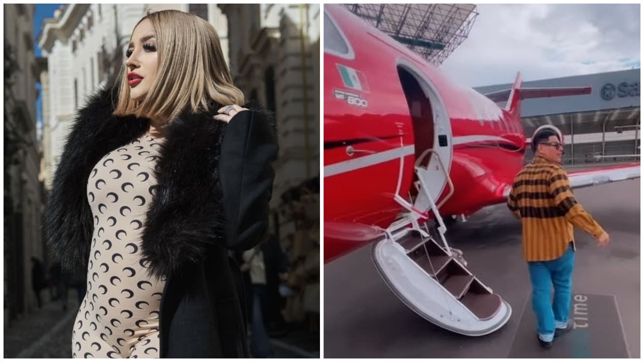 Daisy Anahy presume su pancita por Roma y Eduin Caz su avión a kilómetros de distancia