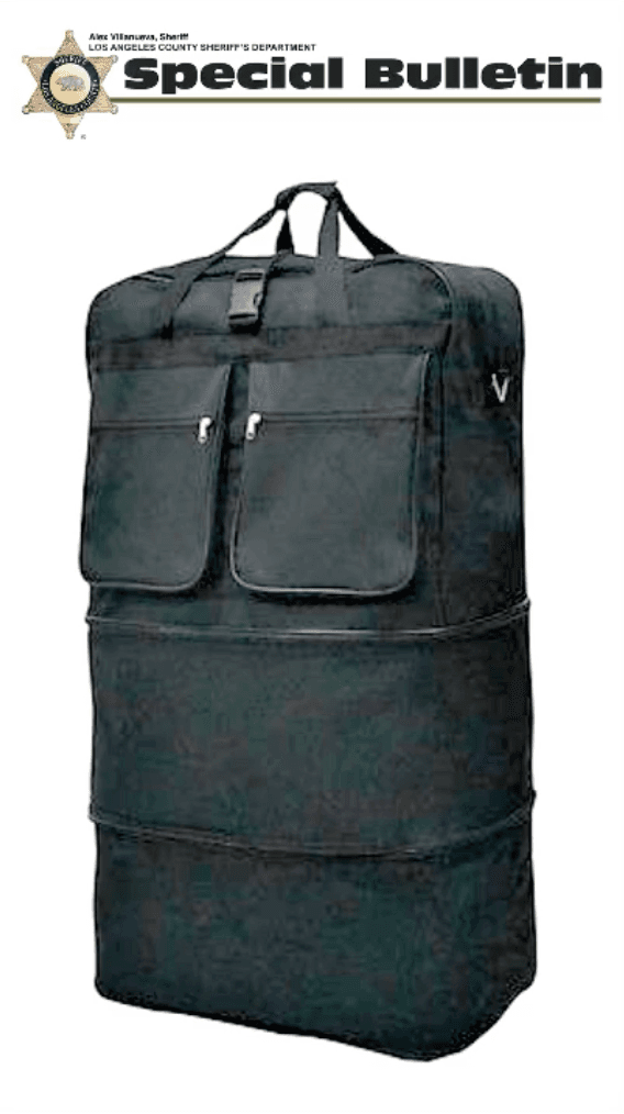 Además presentaron un modelo similar al de la maleta en la que fue encontrado el cuerpo sin vida de la víctima.