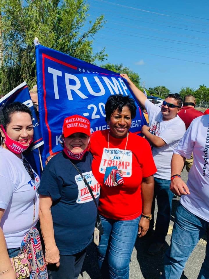 Encabezada por la senadora del Partido Nuevo Progresista (PNP), Nayda Venegas convocó una caravana para apoyar la candidatura de Donald Trump como presidente de Estados Unidos.