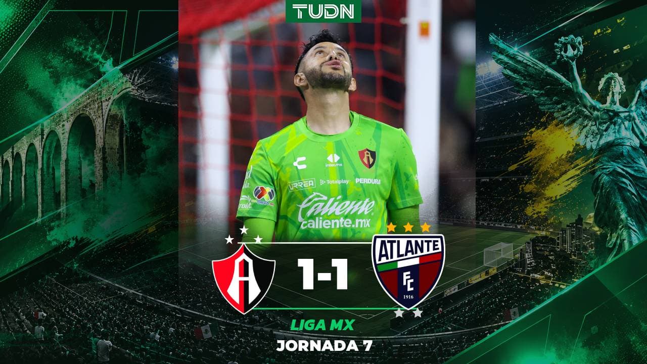 Atlante rescata empate a domicilio ante Atlas en la Jornada 7 del Apertura 2026 de la Liga MX