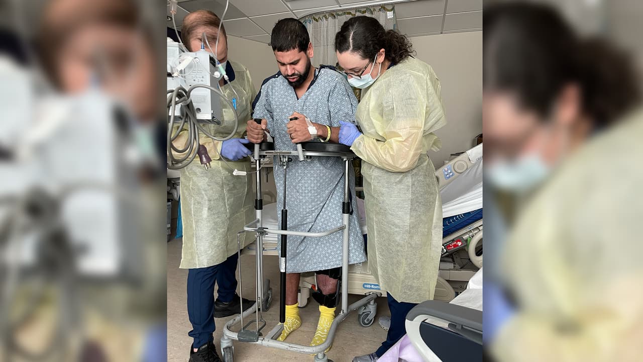 "Los doctores no lo creen": trabajador hispano recupera poco a poco su movilidad tras accidente laboral en Durham